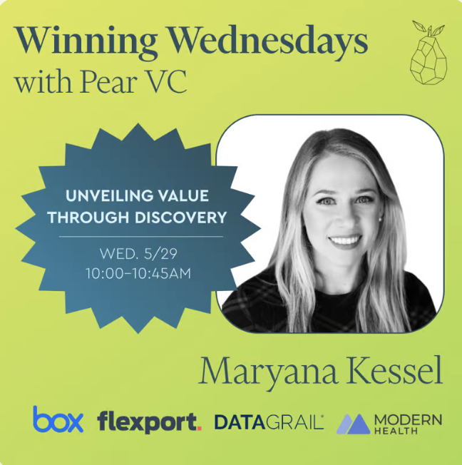 event Winning Wednesdays with Pear VC: Unveiling Value Through Discovery